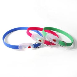 Нашийник плоский м 55 см миготливий плоский CTY-017-1 Трояндовий