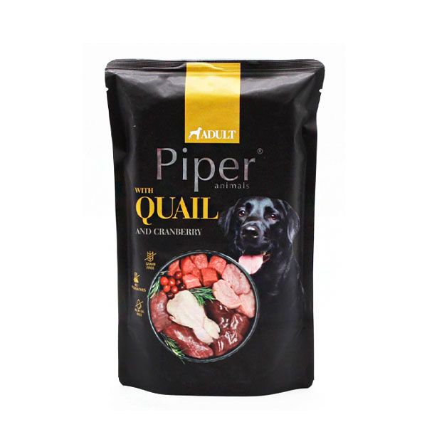 Консерва DN Piper Dog з перепілкою та журавлиною, 500 г 