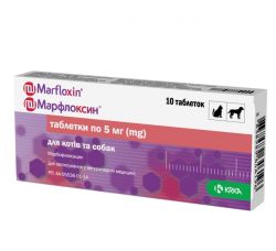 Марфлоксин в таблетках 5мг-1тб  2,5 кг