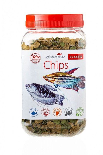 Акваріус Класик-меню чіпси - сухий корм для риб у чіпсах 150 гр