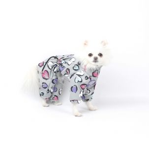 Дощовик Лірика Для собак, плащівка без підкладки унісекс S1 (А 31В 40-48 см.)