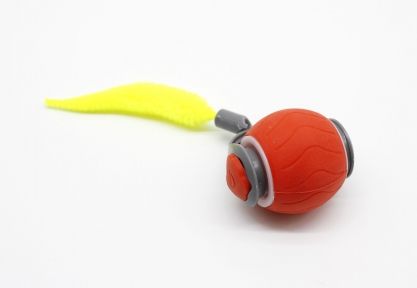 Мяч із хвостиком, інтерактивний, 5 см. Помаранчевий.