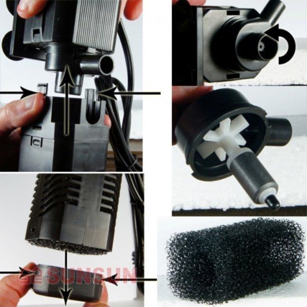 Sun-Sun Jialu Hj-752-внутрішній фільтр для акваріума 600 л  год Фільтр Sun-Sun Jialu Hj - 752 (600л  год) дощовий.