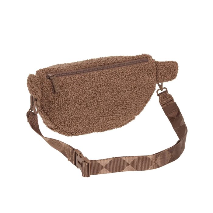 Поясна сумка-бананка для ласощів та аксесуарів собак Palopa Emma Teddy-Fleece Коричневий