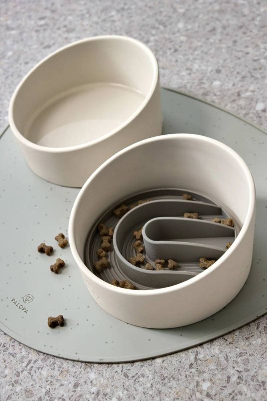 Миска-слоуфідер для повільного годування собак Palopa Yumo Бежевий