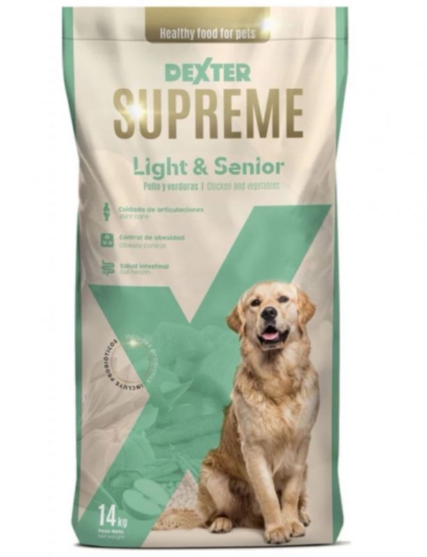 Dexter Supreme Light  Senior Сухий корм для літніх собак 14 кг 