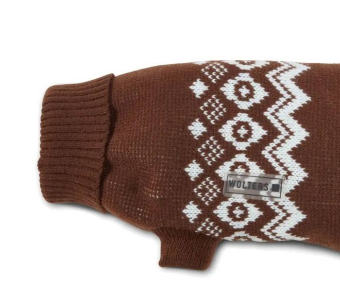 Светр в'язаний для собаки Wolters Norwegian 40 см Коричневий