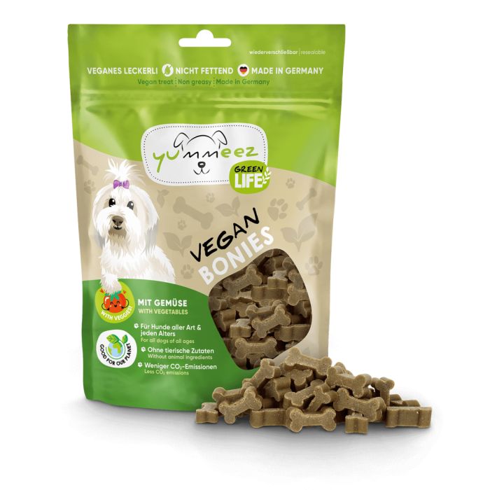 Веганські ласощі для собак з овочами Yummeez Green Life для будь-якого віку 175 г