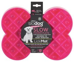 Миска слоуфідер для маленьких собак LickiMat Small Slodog Pink
