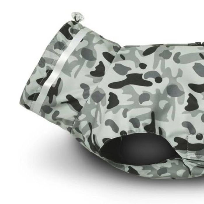 Попона дощовик для собак Wolters Camouflage Сірий з чорним 32 см