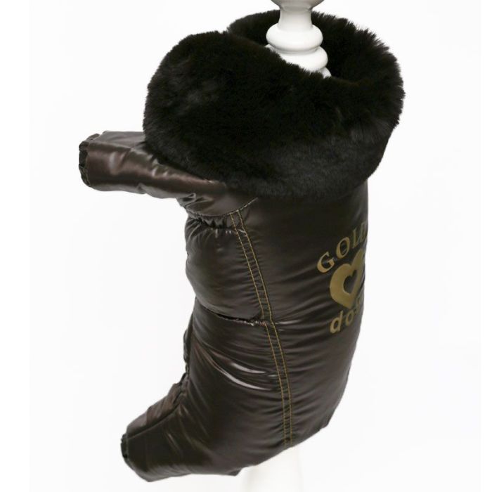 Шоколад комбінезон для собак хлопчиків на силіконі XS