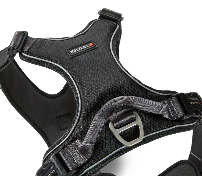 Шлейка для собак пом'якшена з ручкою Wolters Active Pro Comfort 5 60-75 см Чорний