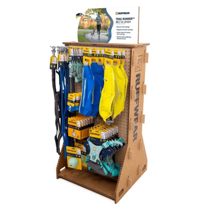 Стенд для мерчендайзингу Ruffwear Semi-Permanent Free Standing Display Trail Runner Family 68 см x 117 см (+30 см верхня частина)