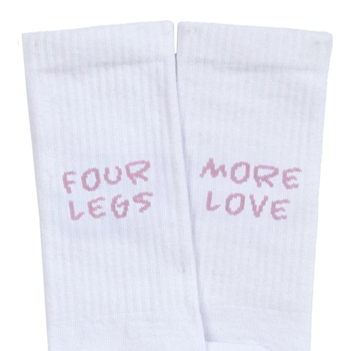 Шкарпетки для власників собак Palopa Tennis Socks Lettering Бежевий/Рожевий 2 пари 40-45
