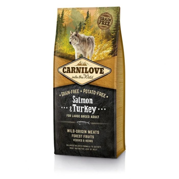 Carnilove Adult Large Breed сухий корм з лососем та індичкою для собак великих порід 1.5 кг 