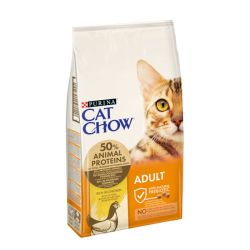 Cat Chow Adult сухий корм для котів з куркою та індичкою 400 гр