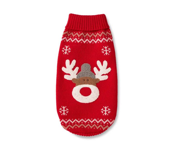 В'язаний светр для собаки Wolters Rudi Лось Руді 30 см Червоний