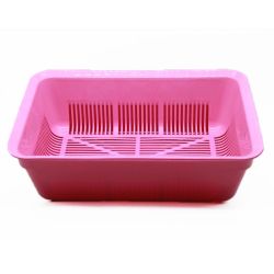 Туалет Дніпро глибокий з сіткою 402713 див малиново-бежевий 