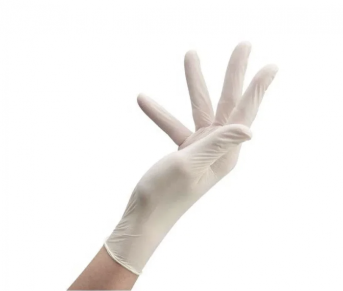 Рукавички латексні неопудрені 100шт L