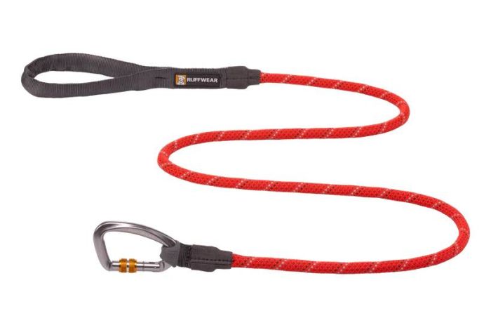 Рефлекторний повідець канат для собак Ruffwear Knot-a-Leash™ L 1,5 м / 11 мм Червоний