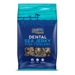 Натуральні ласощі для собак з 100% Шкіри Білої Риби Fish4Dogs Sea Jerky Рибні квадратики 575 г