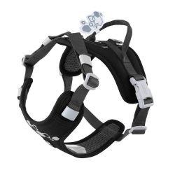 Шлейка пом'якшена для собак Hurtta Weekend Warrior Harness II ECO Чорний 75-100