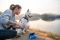 Повсякденна шлейка для собак Ruffwear Front Range® XS 43-56 см Сірий