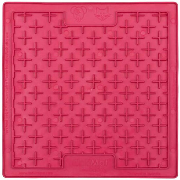 Лизальний килимок антистрес для собак LickiMat Buddy Pink, мʼяка основа