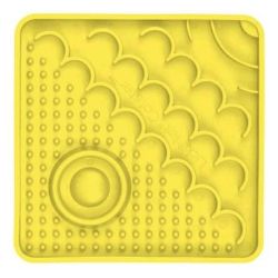 Лизальний килимок антистрес для кішок LickiMatster Yellow