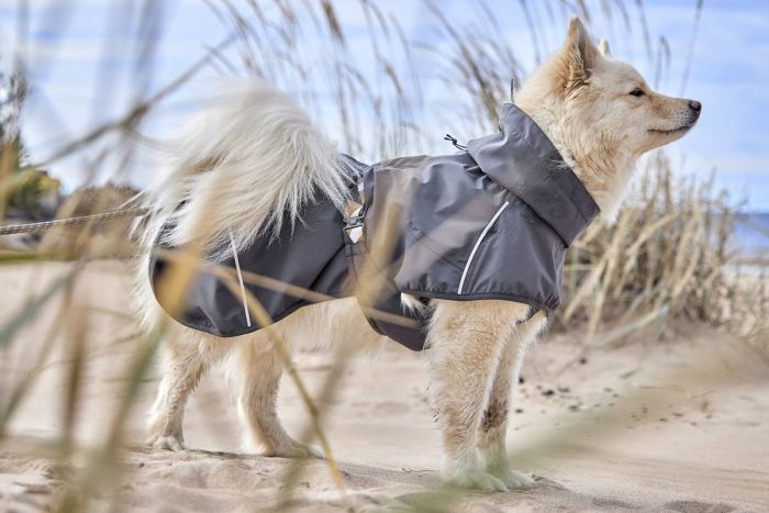 Дощовик для собак Hurtta Mudventure Coat ECO 60 Сірий