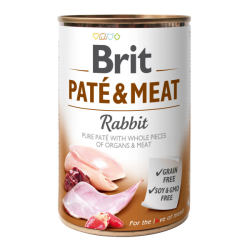 Brit Pate  Meat Dog консерва для собак з кроликом 400г 