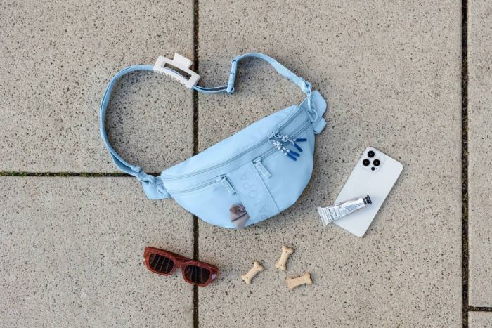 Поясна сумка-бананка для ласощів та аксесуарів собак Palopa Emma Світло-блакитний