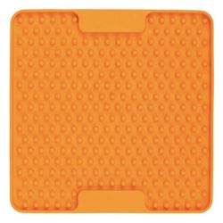 Лизальний килимок антистрес для маленьких собак собак LickiMat Mini Soother Orange, м'яка основа