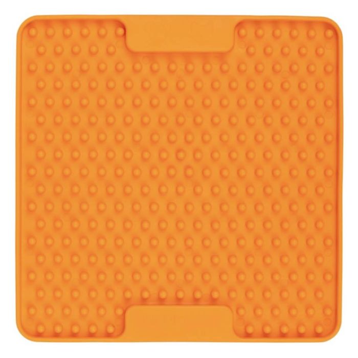 Лизальний килимок антистрес для маленьких собак собак LickiMat Mini Soother Orange, м'яка основа