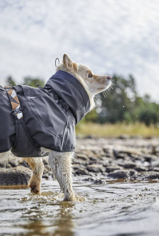 Дощовик для собак Hurtta Mudventure Coat ECO 65 Сірий