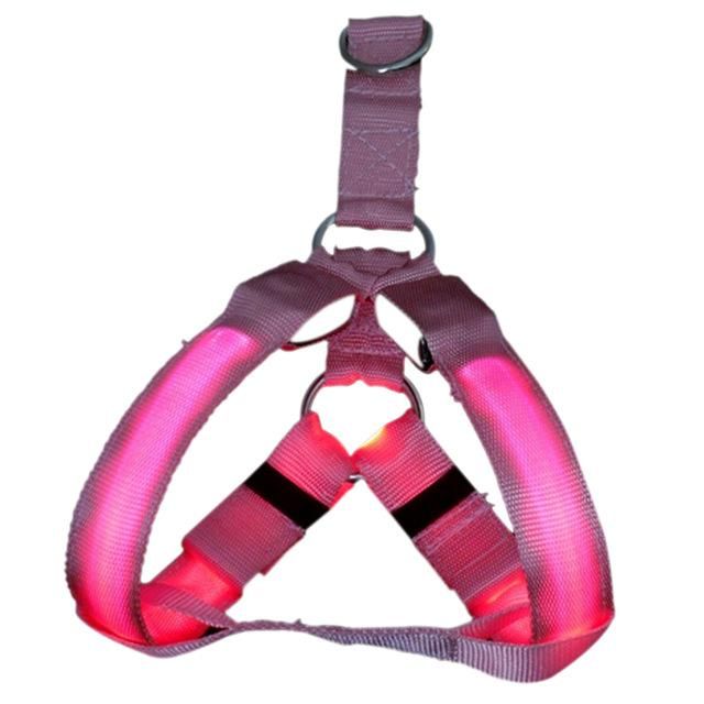 Шлея з перестібкою комплект для собак S 2,5-15х40 см 45см Трояндовий