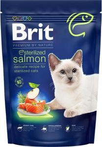 Brit Premium by Nature Cat Sterilized із лососем сухий корм для стерилізованих котів 800 г