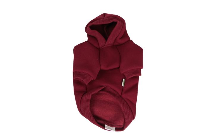 Олень світшот для собак дівчаток трикотаж на флісі Бордо L