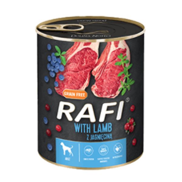 Dolina Noteci RafiDog (65) консерви паштет ягня, лохина, журавлина 305019 800г
