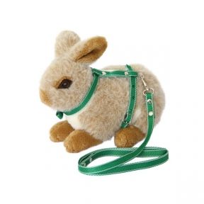 Шлейка з повідцем для кроликів Фауна Зелений
