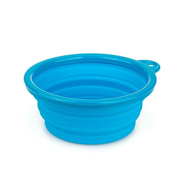 Миска силіконова блакитна, 350 мл 