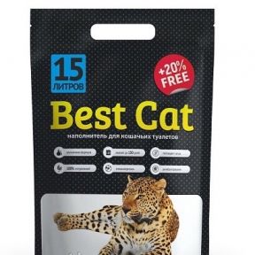 Best Cat наповнювач силікагелевий без запаху 15 л Білий  чорний 