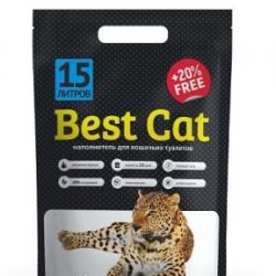 Best Cat наповнювач силікагелевий без запаху 15 л Білий  чорний 