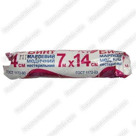 Бинт нестерильний Укрвата 7х14 см 