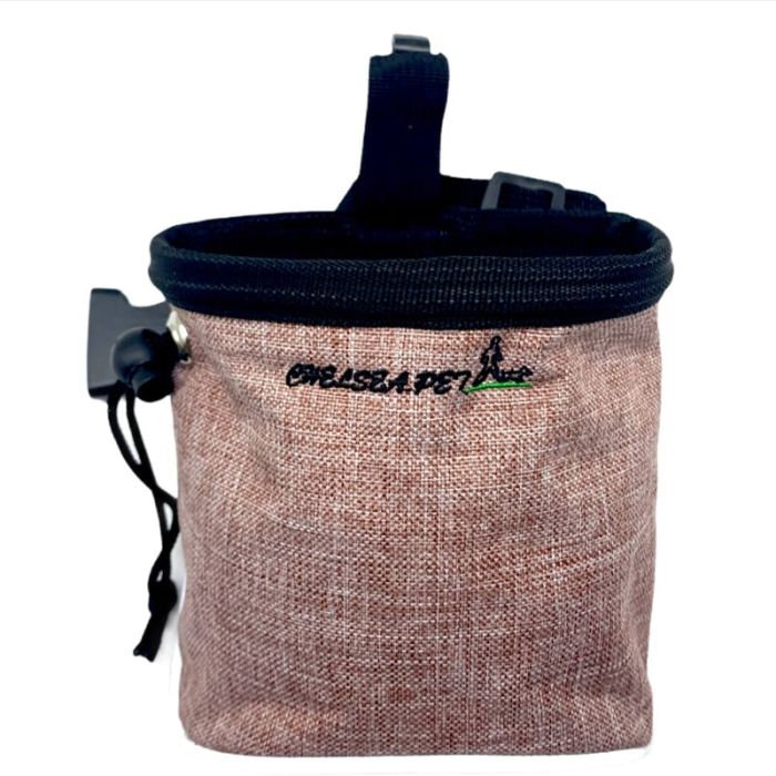 Сумка для дресирування CHELSEA PET Меланж з поясом 17155 рожева