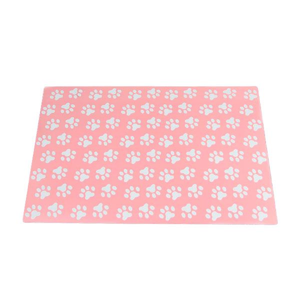 Килимок під миску для тварин 28х42 см Рожевий