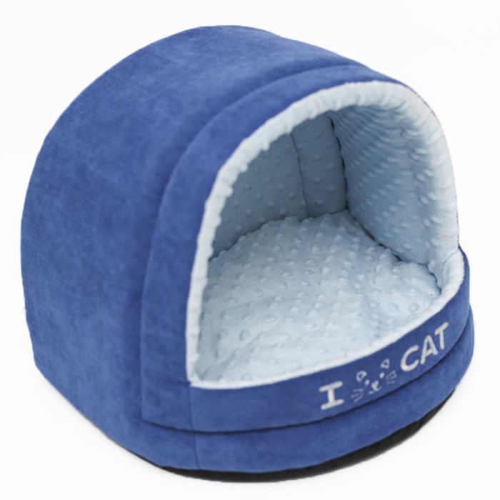 Будиночок для кота улюбленець 1 - 402829см замша і велюр Морська хвиля
