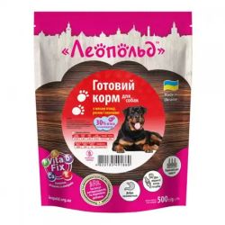 Леопольд консерви для собак з мясом птиці, рисом і овочами 500гр 491860 