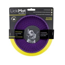 Лизальний килимок антистрес для собак LickiMat Wobble Purple, гойдається