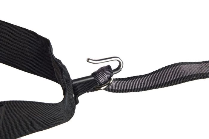 Пояс для прив'язі собак Trekking belt 2.0 Non-stop dogwear Чорний/Сірий S